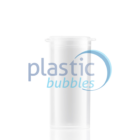Plastic Bubbles 20ml Natural Hinged Vial Closed