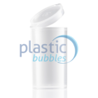 Plastic Bubbles 30ml Natural Hinged Vial Open