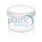 Plastic Bubbles 35ml tub & lid clear