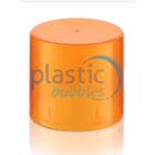 Plastic Bubbles 52 Aerosol cap trans orange
