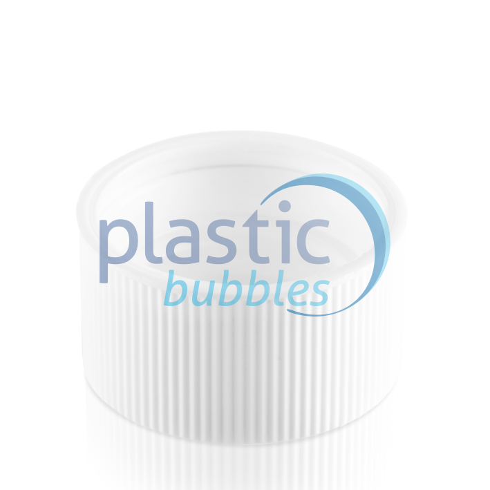 Plastic Bubbles CRC Cap 28mm white upside down