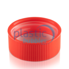 Plastic Bubbles CRC Cap 38mm Red upside down