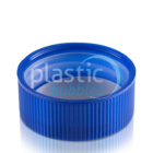 Plastic Bubbles CRC Cap 38mm blue upside down