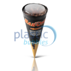 Plastic Bubbles Ice Cream Lids - cone full Bar one