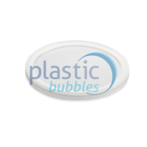 Plastic Bubbles Clear Snap on Lid