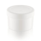 Round Tubs & Lids 35ml Solid White, Plastic Bubbles, 35ml tub and lid, pharmaceutical sample container, nutritional industry container, plastic sample tub, sample storage container, sample packaging solution, pharmaceutical supplies, nutritional product accessories, small sample container, sample jar